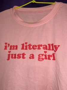 “I’m Just A Girl” Crop Top For Women