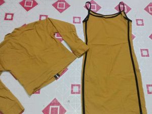 Adidas Mustard Yellow Track Jacket &amp; Dress Set🧡