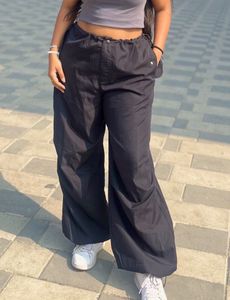 Black Strings Parachute Pant Urbanic