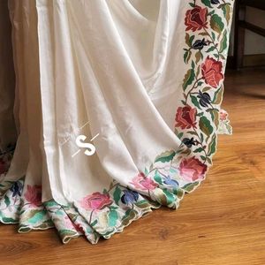 Elegant Embroidered Saree