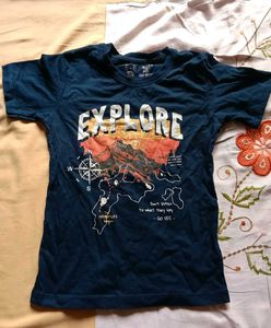 Blue Explore T-Shirt for boys