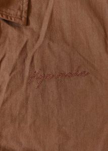 Brown Short Sleeve Zip Shirt