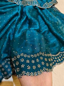 Hot Bollywood Silk Blend Saree With Free Petticoat