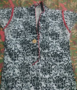 Black Embroidered Kurti
