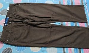 Low Rise Straight Brown Jeans