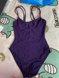 Purple One Piece Swimsuit bodysuit