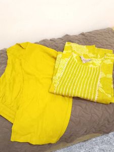 Anounk Yellow Kurta Set