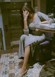 Sparkly Silver Gown/ Bodycon Dress