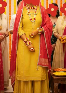 Haldi Ceremony Outfit -  Kurta Palazzo Set