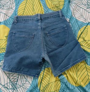 Blue Denim Shorts For Women