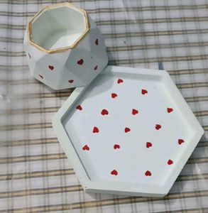 Heart Planter with Tray