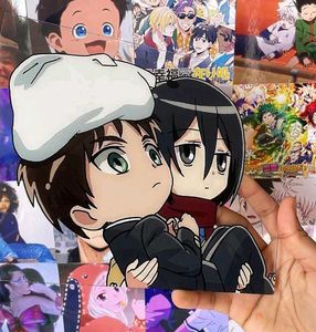 Eren And Mikasa Chibi Glass Painting