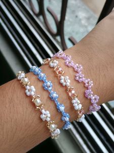 Flower Beaded Bracelets