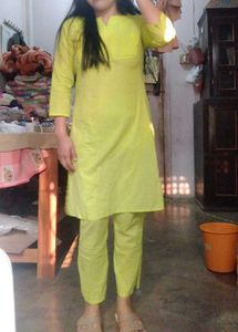 Lime Green Two-Piece Set