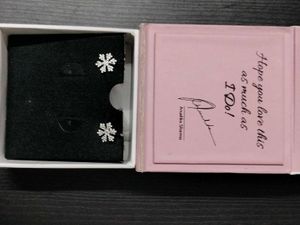 Silver GIVA Snowflake Earrings