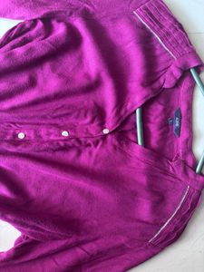Purple long sleeve blouse/shirt