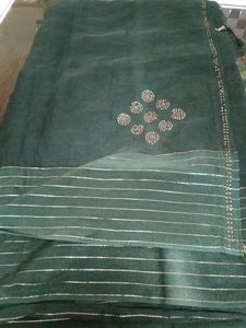 Green Cotton Saree