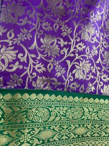 Purple Banarasi Silk Saree