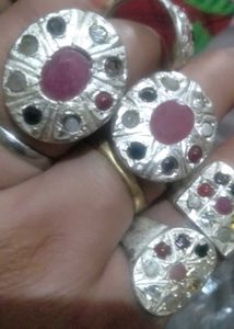 Pic Annie One Maharaja Style  Silver Colour Ring