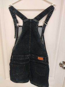 Denim Overalls Shorts