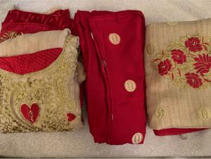 Golden Red Kurta Set