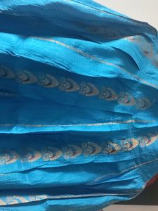 Sky Blue Blouse Nd Gagra