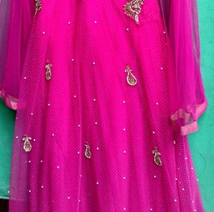 Set Of 3 Heavywork Rose Color PartywearGown💕🌸✨