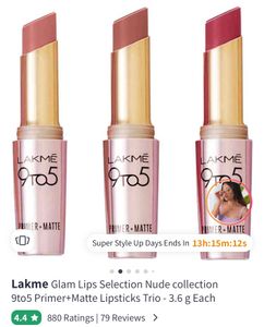 3 Lakme Lipstick