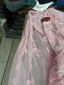 Elegant Pink Embellished Gown