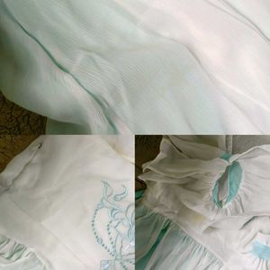 Chinese Summer Style Embroided Hanfu Dress