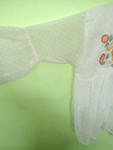 White Crop Shirt