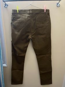 Men Brown Cotton Pants
