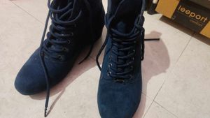 Navy Blue Boots