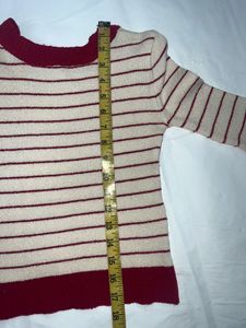 Red And White Top