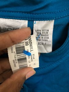CHICO&#39;S Aqua Stretch  Button Down Casual Jacket