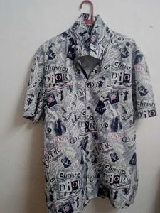 Christian Dior Graphic Print Button-Down Shirt