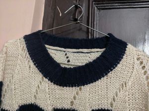 Women Wool Striped Cardigan