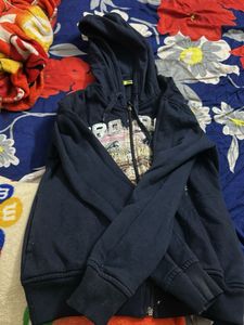 Trendy Graphic Print Zip-Up Hoodie