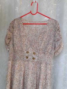 Sweet Korean Floral Dress