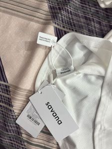 White Puff Sleeve Top -with Tag, Never Wore