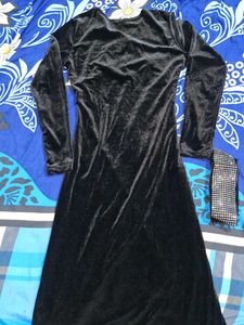 A- Line Slit Midi Dress