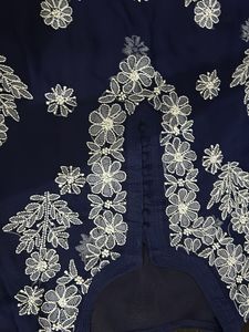 Elegant Blue Embroidered Kurta