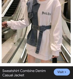 Denim and Sweat combine outfit Size L Bust 38-40