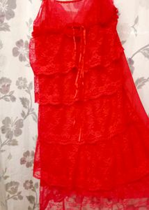 Red Lace Sleep Over