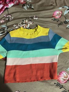 Rainbow Crop Top