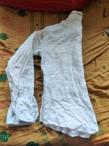 Linen Cotton White Shirt (Slim-fit)