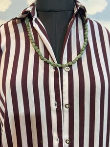 Striped Button-Up Shirt