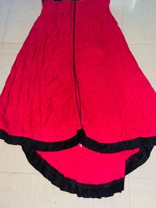 Elegant Pink &amp; Black Party Dress