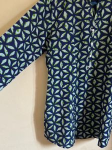 Blue Short Kurti