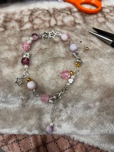 Pink Star Charm Bracelet